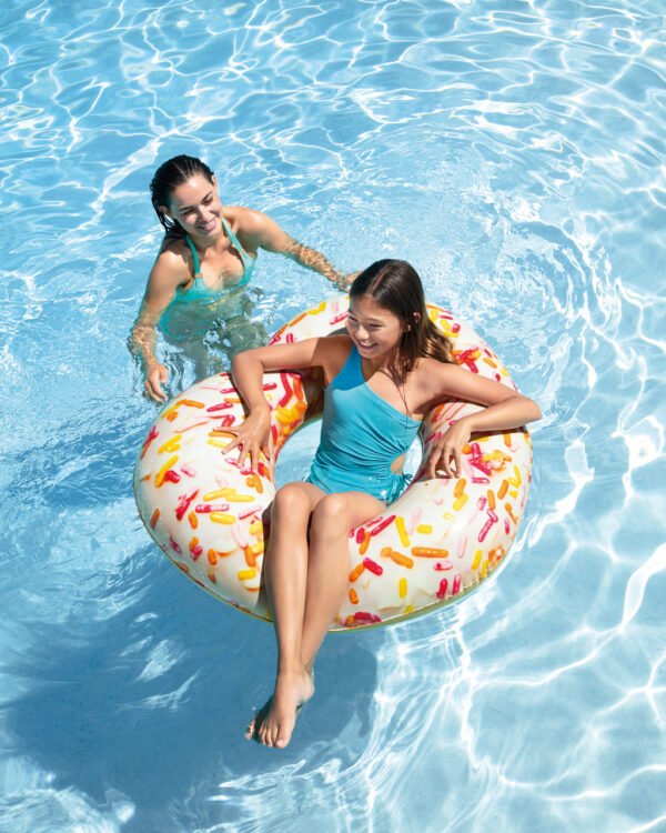 Sprinkle Donut Heart Inflatable Tube - Image 8