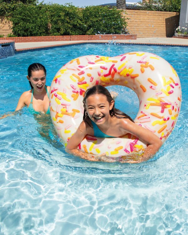 Sprinkle Donut Heart Inflatable Tube