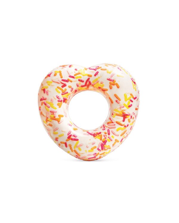 Sprinkle Donut Heart Inflatable Tube - Image 3