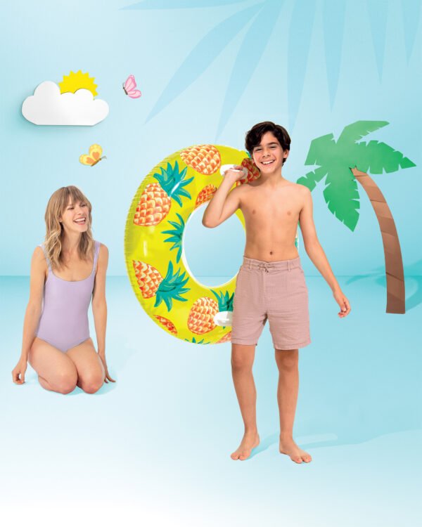 Tropical Fruit Inflatable Swim Tubes - Assortment - Image 4